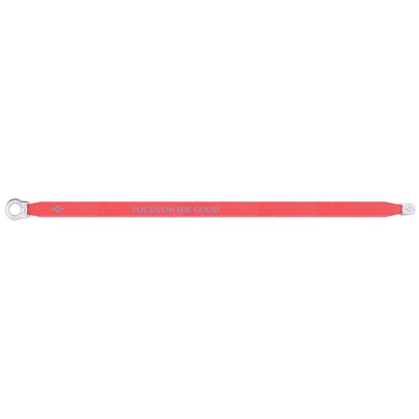  Focus On The Good - Satin Bracelet - Neon Dark Orange STTB0151
