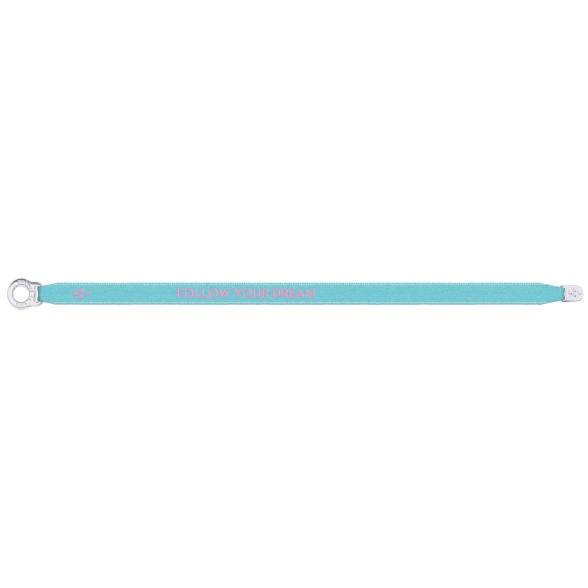  Follow Your Dream - Satin Bracelet - Light Turquoise STTB0161